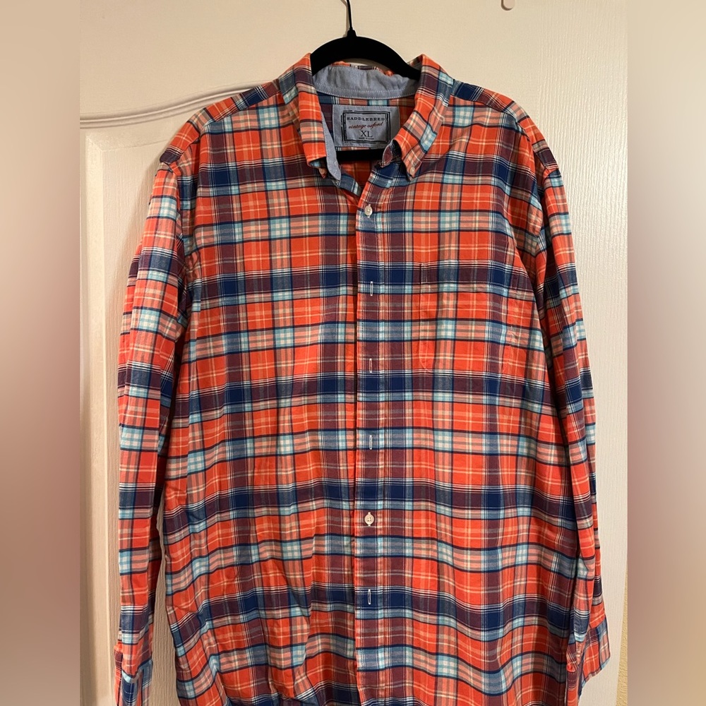 Saddlebred vintage Oxford XL button up long sleeve